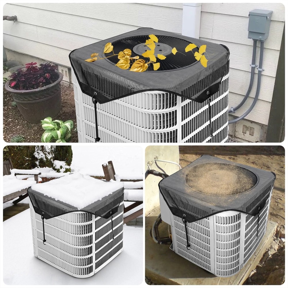 Universal Mesh AC Cover For All Seasons Weatherproof Protection For Outdoor Units 1