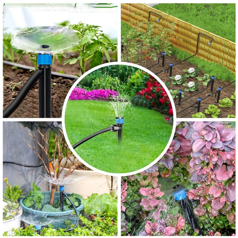 Adjustable Drip Irrigation Emitters Garden Drip Watering System 0