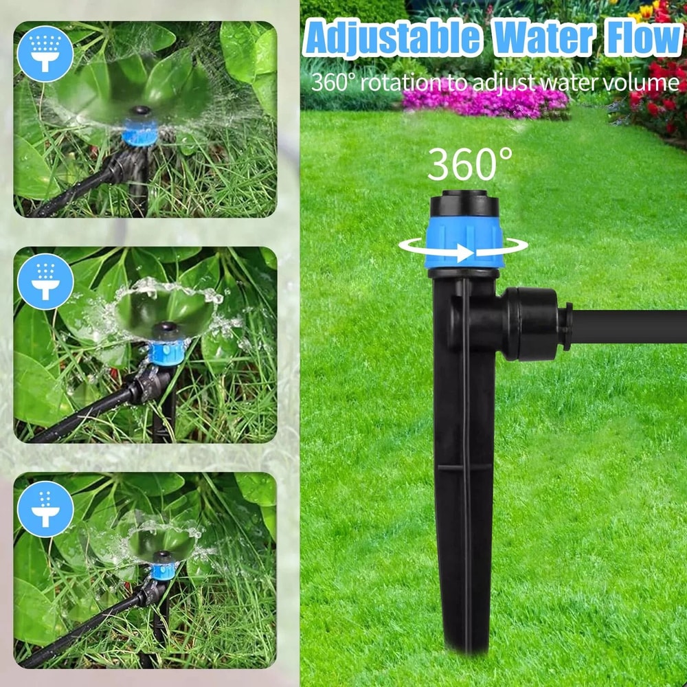 Adjustable Drip Irrigation Emitters Garden Drip Watering System 2