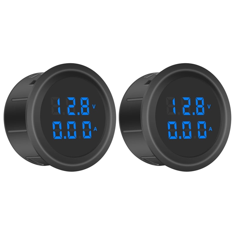 Car Battery Voltmeter Current Meter LED Digital Display Voltage Gauge For Accurate Monitoring 1