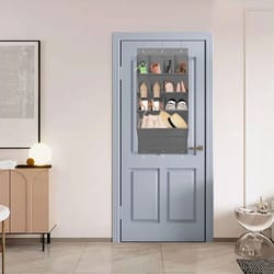 over door shoe organizer rack – hanging storage holder for shoes, accessories, and more