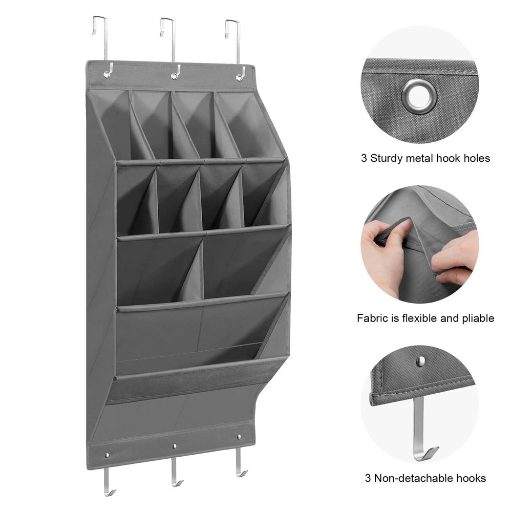 Over Door Shoe Organizer Rack Hanging Storage Holder For Shoes Accessories And More 3