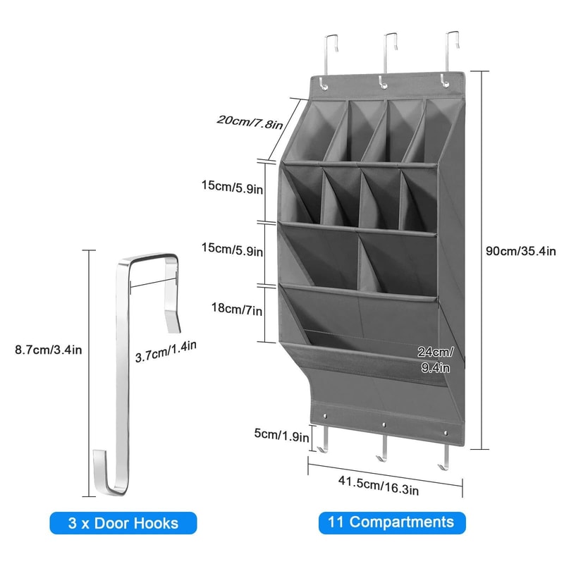 Over Door Shoe Organizer Rack Hanging Storage Holder For Shoes Accessories And More 4