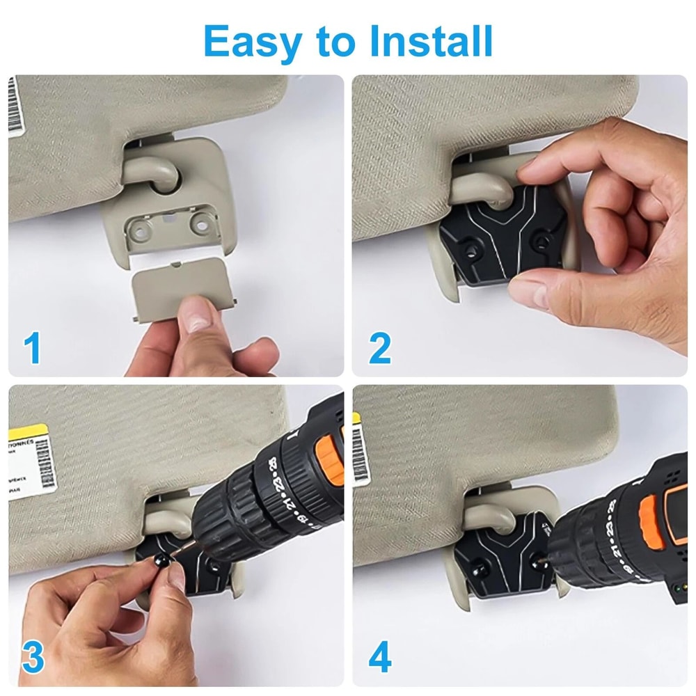 Aluminum Alloy Sun Visor Repair Kit Essential Upgrade 1