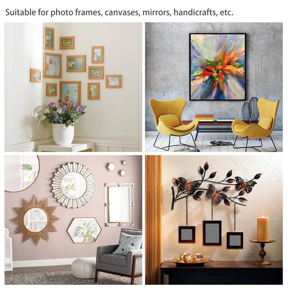 DRing Picture Frame Hangers Kit Screws For Photos Paintings And More 5