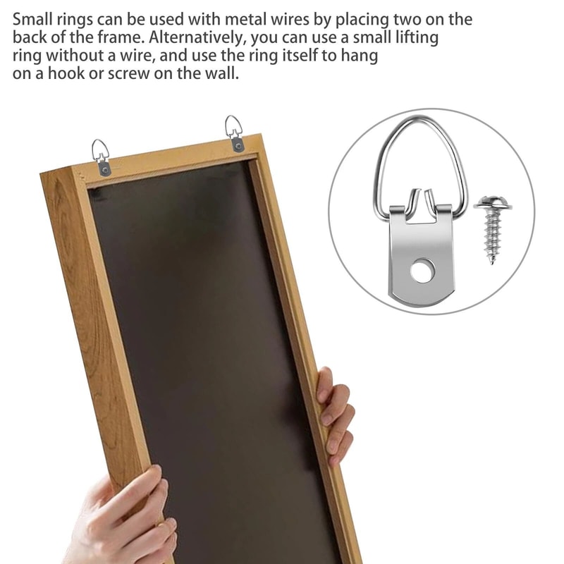 DRing Picture Frame Hangers Kit Screws For Photos Paintings And More 6