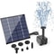 Solar Power Fountain Submersible Floating Water Pump For Bird Bath Garden Decor 0