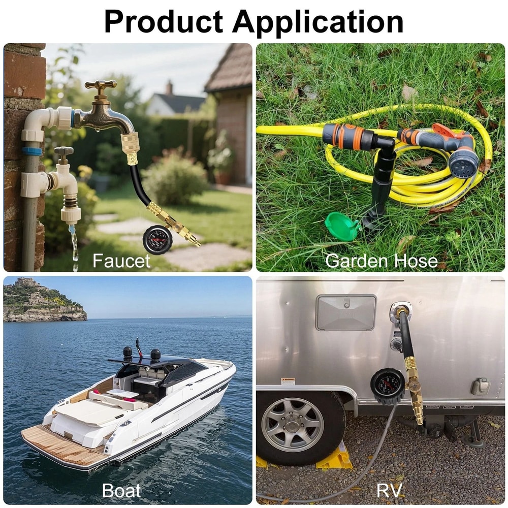 Camper Winterizing Blowout Hose Adapter Kit With Pressure Gauge 1