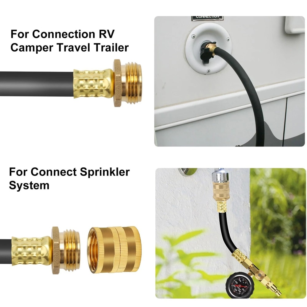 Camper Winterizing Blowout Hose Adapter Kit With Pressure Gauge 2