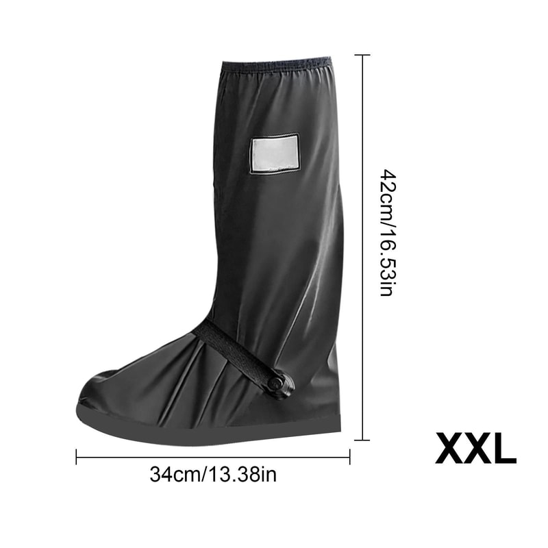 Reusable Waterproof Shoe Covers Reflective AntiSlip Overshoes For Boots 4