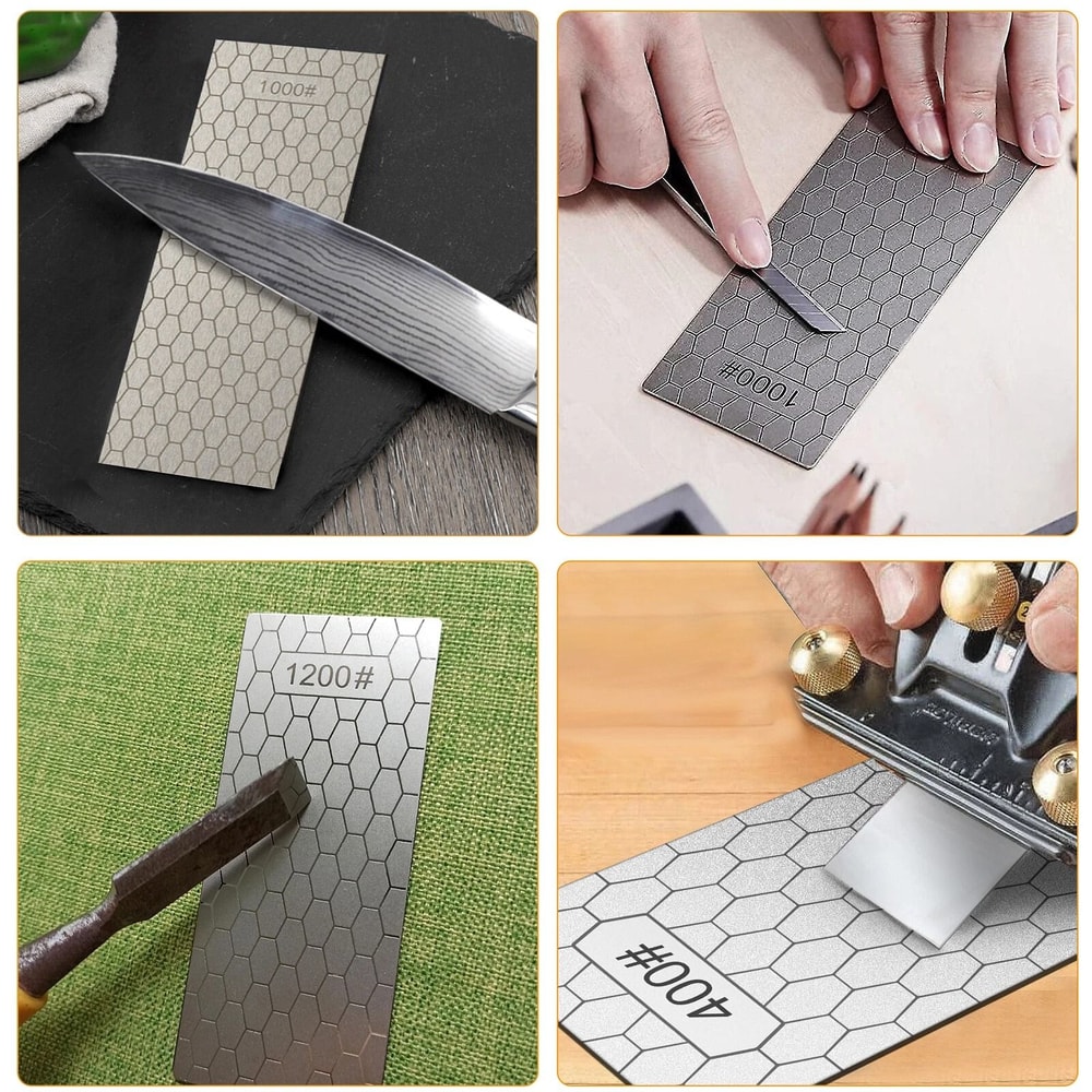 Diamond Sharpening Stone Set Grit Levels Honeycomb Whetstone Knife Sharpener 1