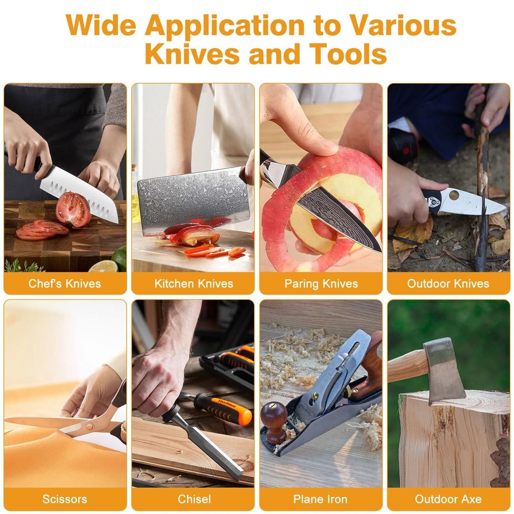 Diamond Sharpening Stone Set Grit Levels Honeycomb Whetstone Knife Sharpener 4