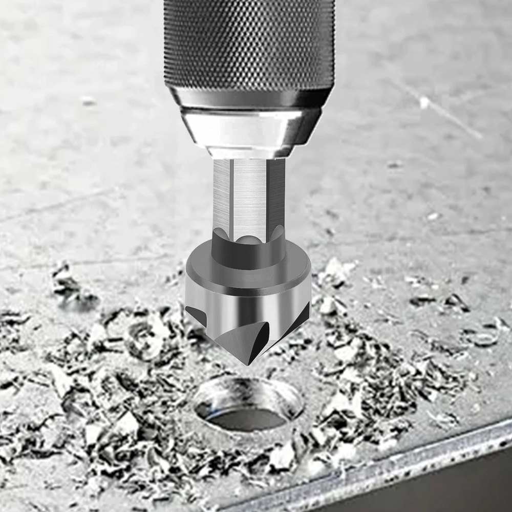 Countersink Drill Bit Set Chamfer Bits For Wood Plastic Metal 0