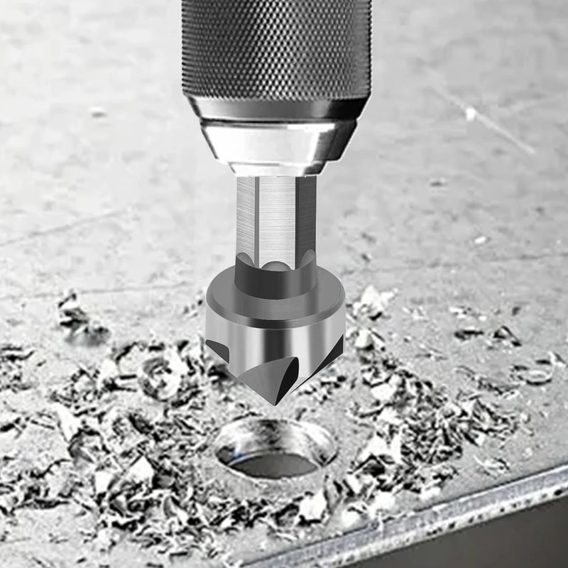 Countersink Drill Bit Set Chamfer Bits For Wood Plastic Metal 0