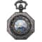 Antique Mechanical Pocket Watch For Men Octagon Skeleton Dial Luxury Classic Timepiece 1