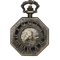 Antique Mechanical Pocket Watch For Men Octagon Skeleton Dial Luxury Classic Timepiece 3