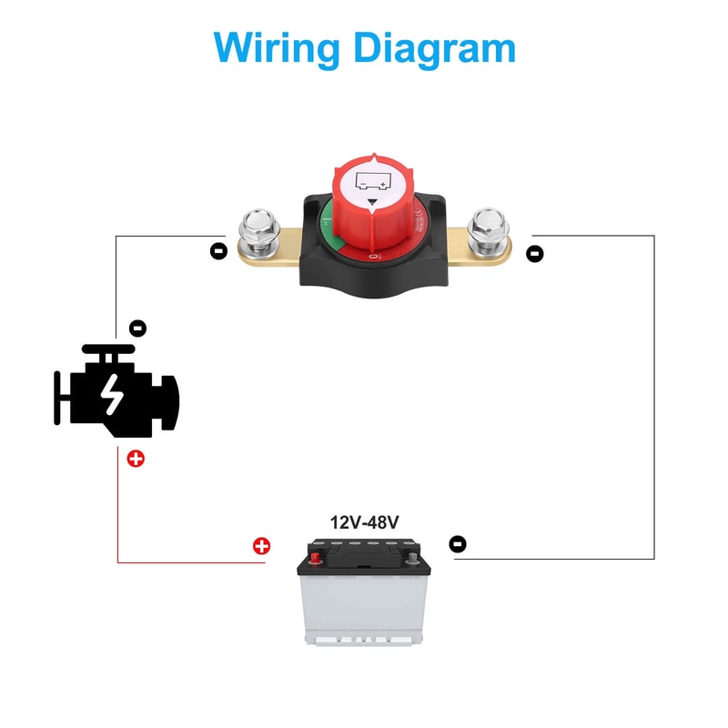 HeavyDuty Side Post Battery Disconnect Switch For Cars RVs Trucks 2