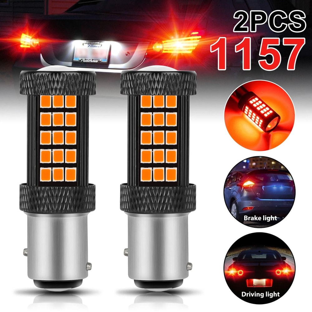 LED Strobe Flashing Safety Brake Light Bulb Enhanced Visibility For Cars Motorcycles 8