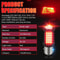 LED Strobe Flashing Safety Brake Light Bulb Enhanced Visibility For Cars Motorcycles 6