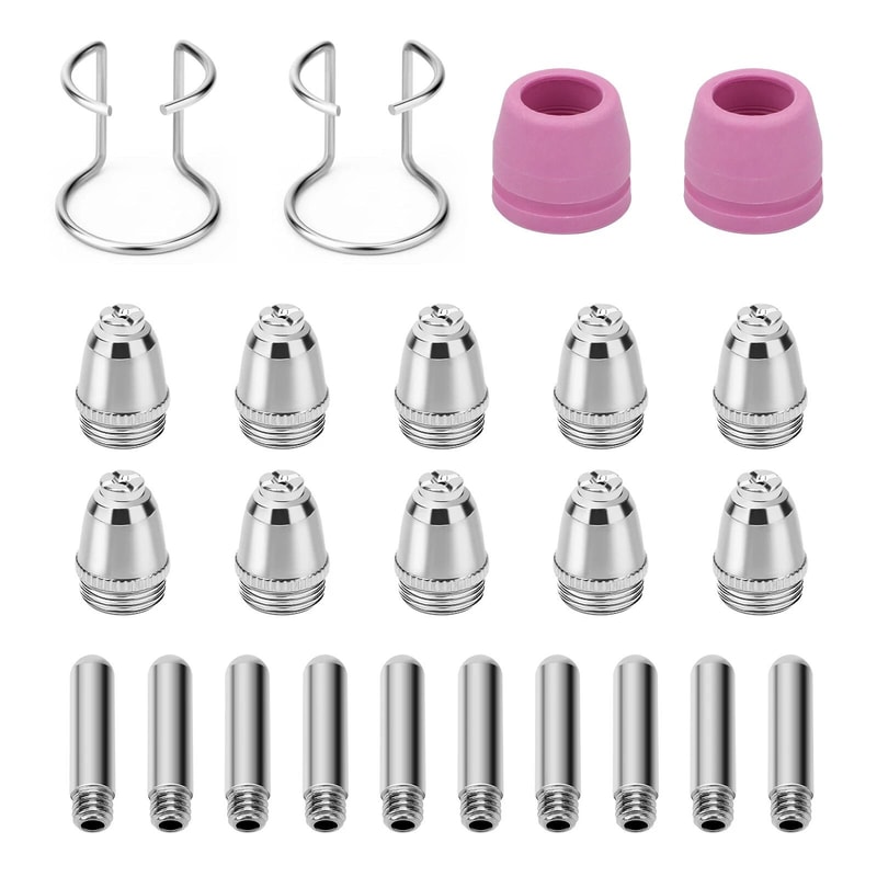 Plasma Cutter Consumables Kit Nozzles Electrodes And Shield Cups 7