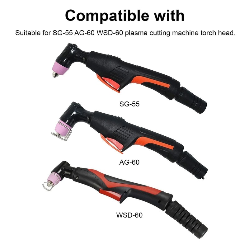 Plasma Cutter Consumables Kit Nozzles Electrodes And Shield Cups 5