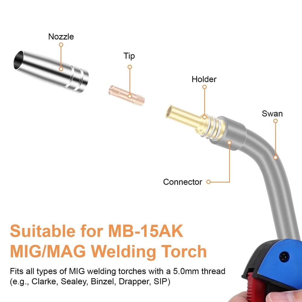 Conical Gas Nozzle Shield Cups For Welding Torch HighQuality Copper Welding Nozzles 3