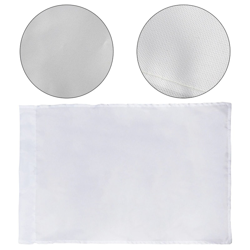 White Sublimation Blank Flags Polyester Garden Banner For DIY Custom Designs 1