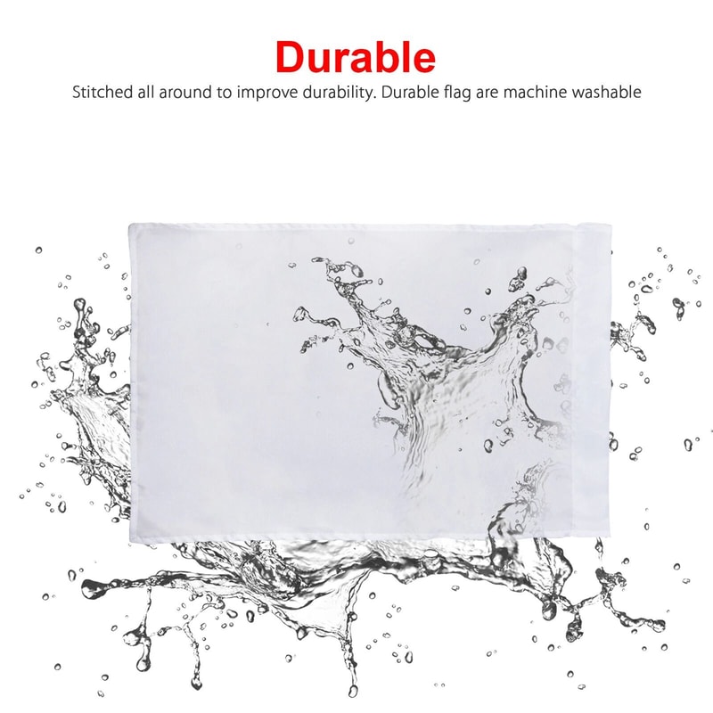 White Sublimation Blank Flags Polyester Garden Banner For DIY Custom Designs 5