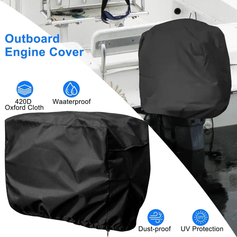 HeavyDuty Waterproof Outboard Motor Cover For Engines Durable AllWeather Protection 1