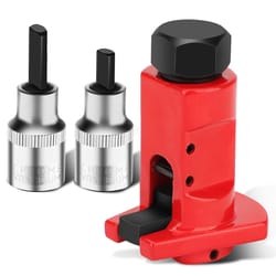 universal suspension strut spreader tool, strut sockets – durable carbon steel design