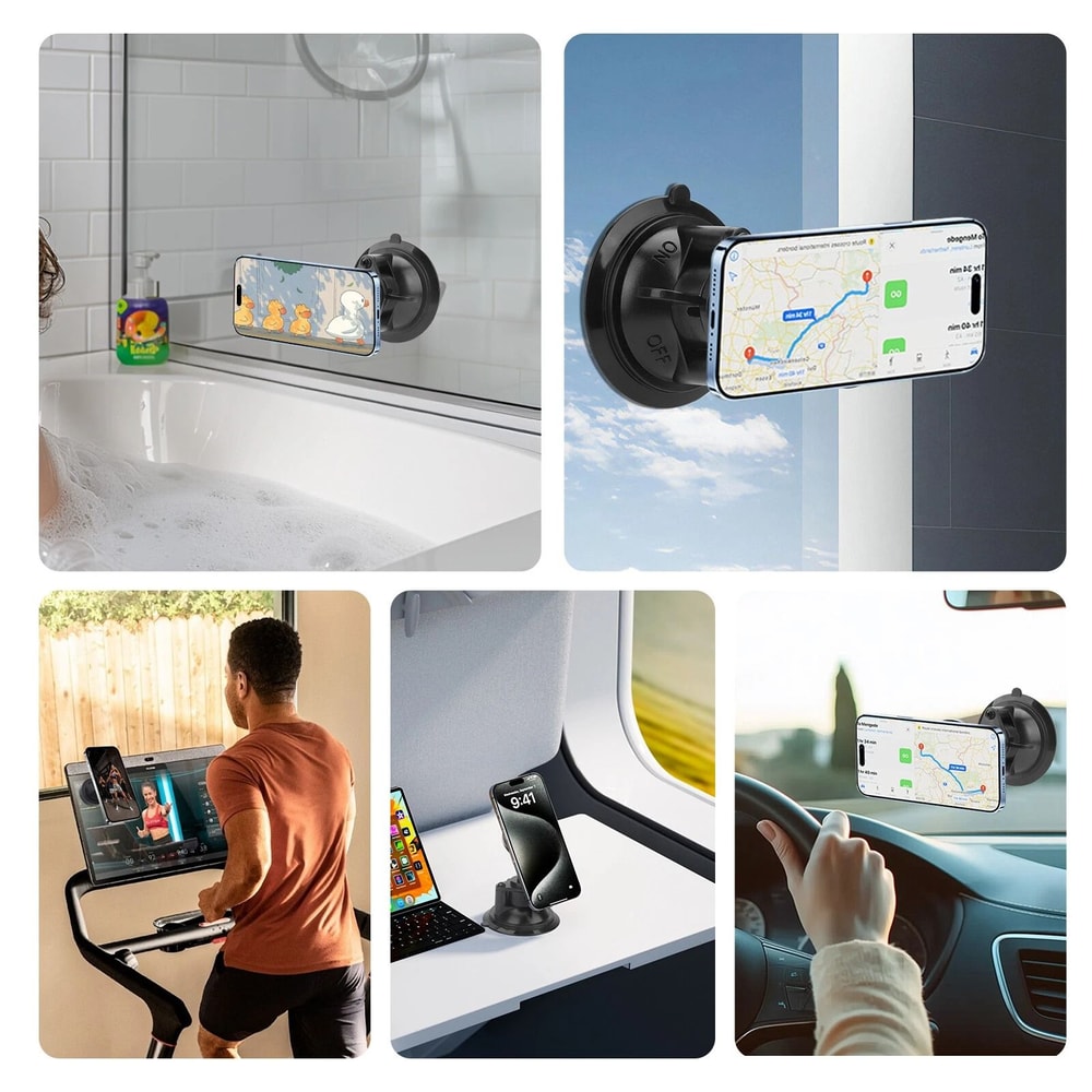 Magnetic Car Phone Mount Universal Dashboard Suction Holder For Smartphones 1