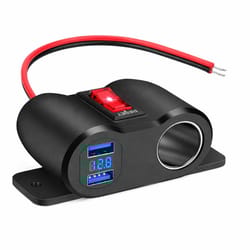 dual usb car charger power outlet cigarette lighter socket splitter for quick charging & car accessories