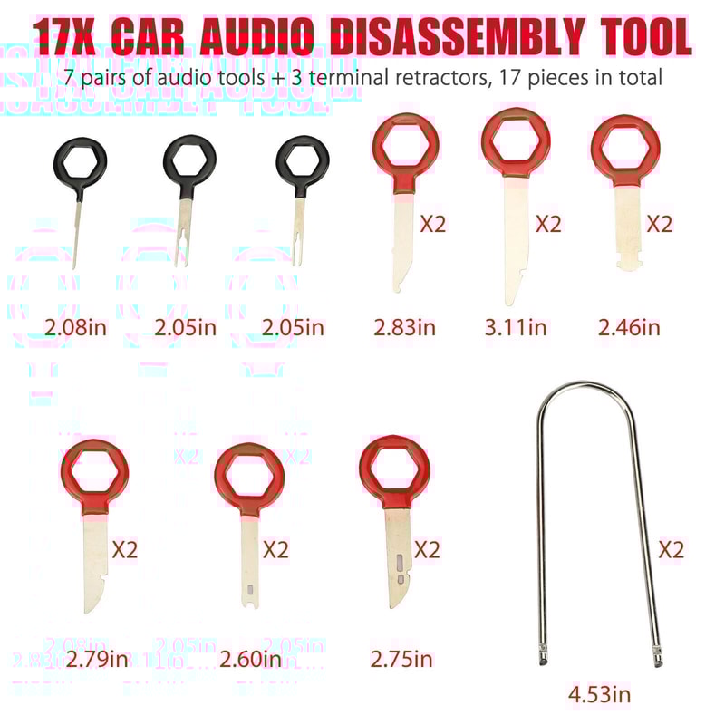 Terminal Removal Connector Pin Kit For Car Audio Electronics Universal Disassembly Tool Set 4