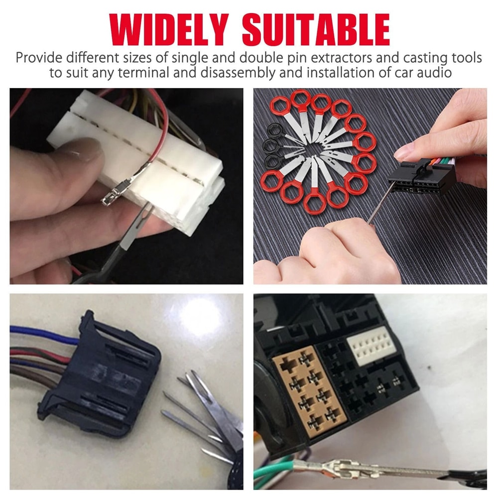 Terminal Removal Connector Pin Kit For Car Audio Electronics Universal Disassembly Tool Set 5