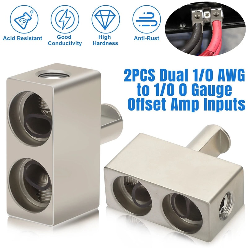 Car Audio PowerGround Dual Gauge Offset Amp Input Reduce 7