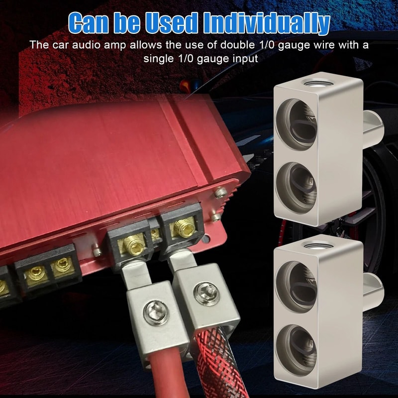 Car Audio PowerGround Dual Gauge Offset Amp Input Reduce 2