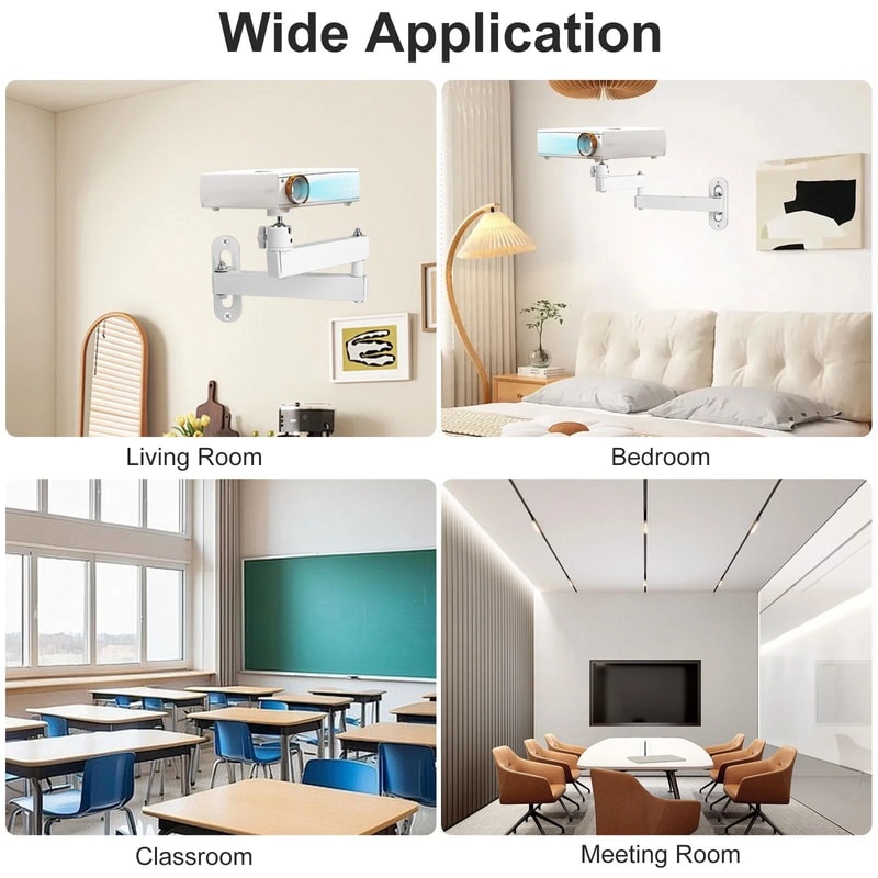 Universal Foldable Projector Wall Mount Adjustable Ceiling Camera Bracket 3