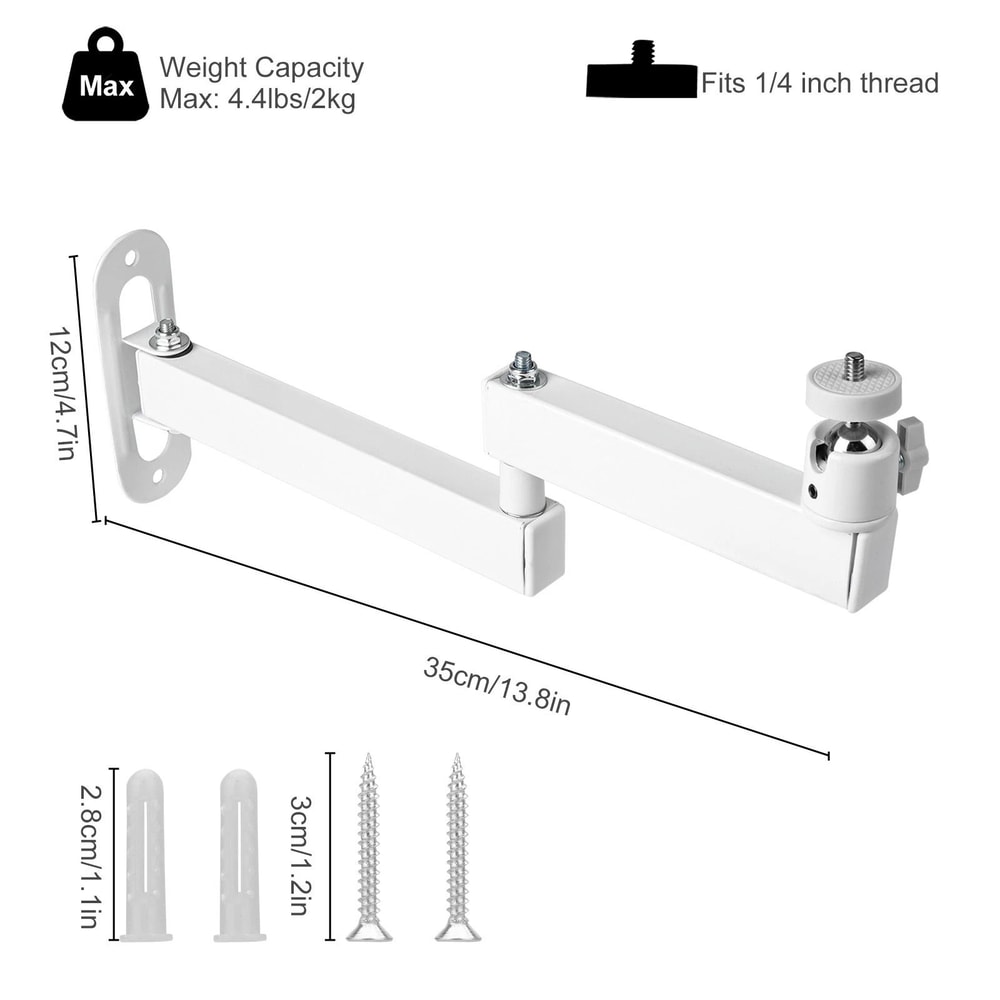Universal Foldable Projector Wall Mount Adjustable Ceiling Camera Bracket 6