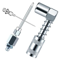 grease injection needle coupler nozzle for tight fittings and hard to reach lubrication