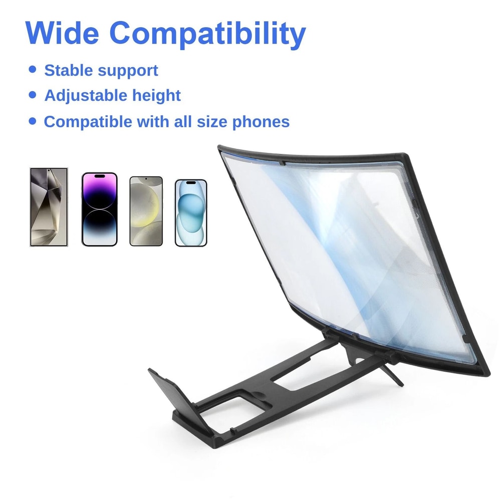 Curved Screen Mobile Phone Screen Magnifier With Eye Protection And HD Viewing 4