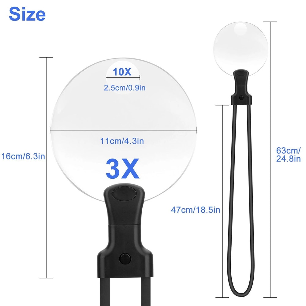Hands Free Neck Magnifier For Reading And Crafts 3