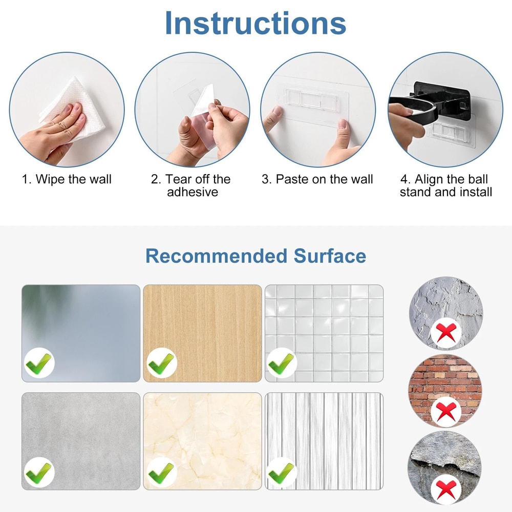 Wall Mounted Ball Holder Basketball Storage Rack Space Saving Sports Display Organizer 2