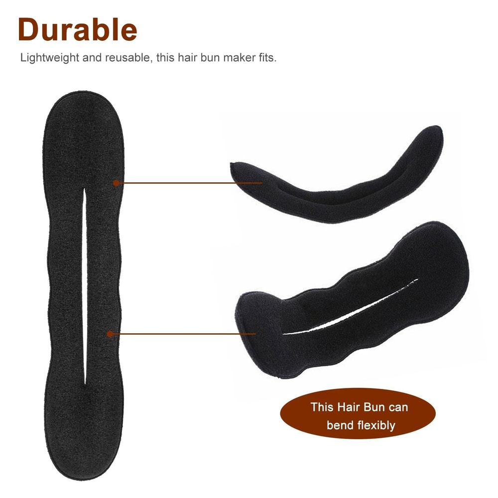 Black Magic Hair Bun Maker Sponge For Full Bun And Twist Styles 4