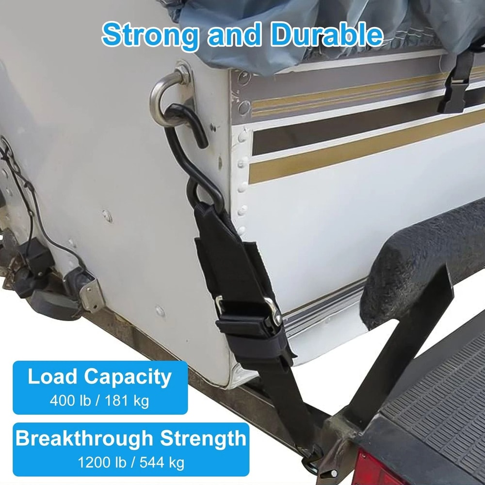 HeavyDuty Boat Trailer TieDown Strap With S Hook For Car Motorcycle Bike 2