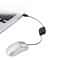 USB Mini Optical Mouse With Retractable Cord For Laptop And Desktop 0