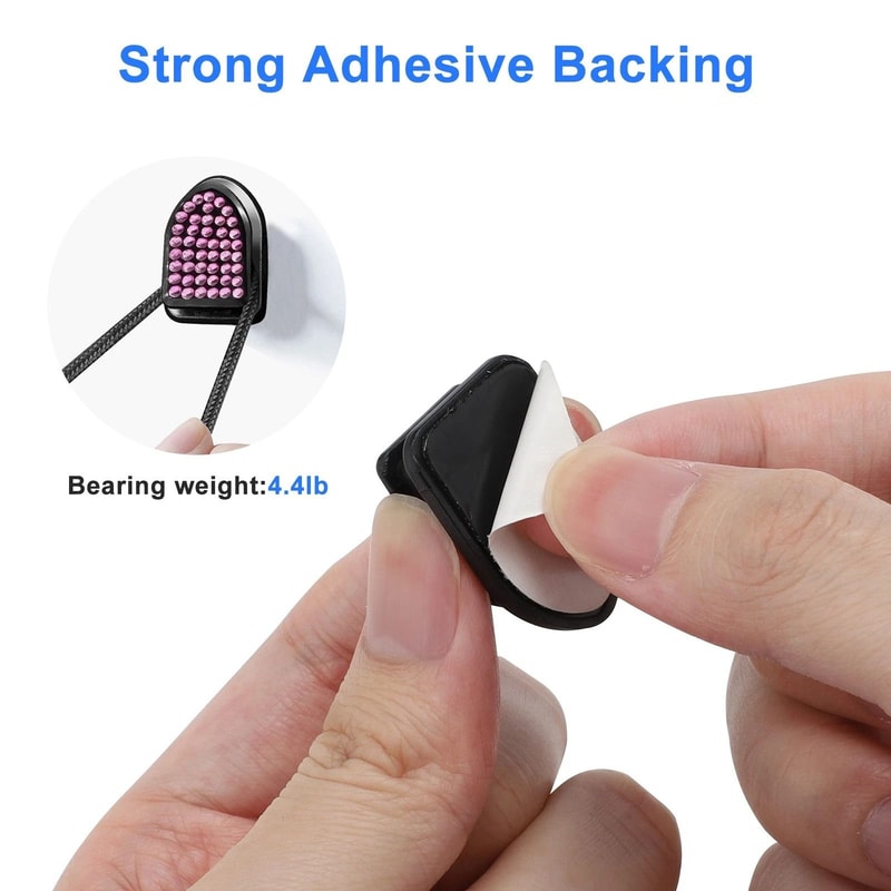 Bling Car Dashboard Hooks Multifunctional Key Cable Holder 2