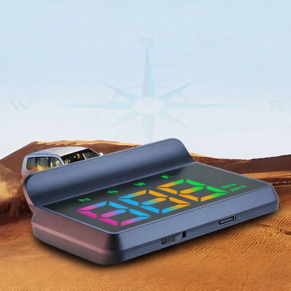 Universal GPS Speedometer Head Up Display For Cars Trucks Digital MPH With Alarms 0