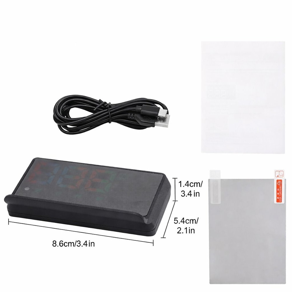 Universal GPS Speedometer Head Up Display For Cars Trucks Digital MPH With Alarms 7