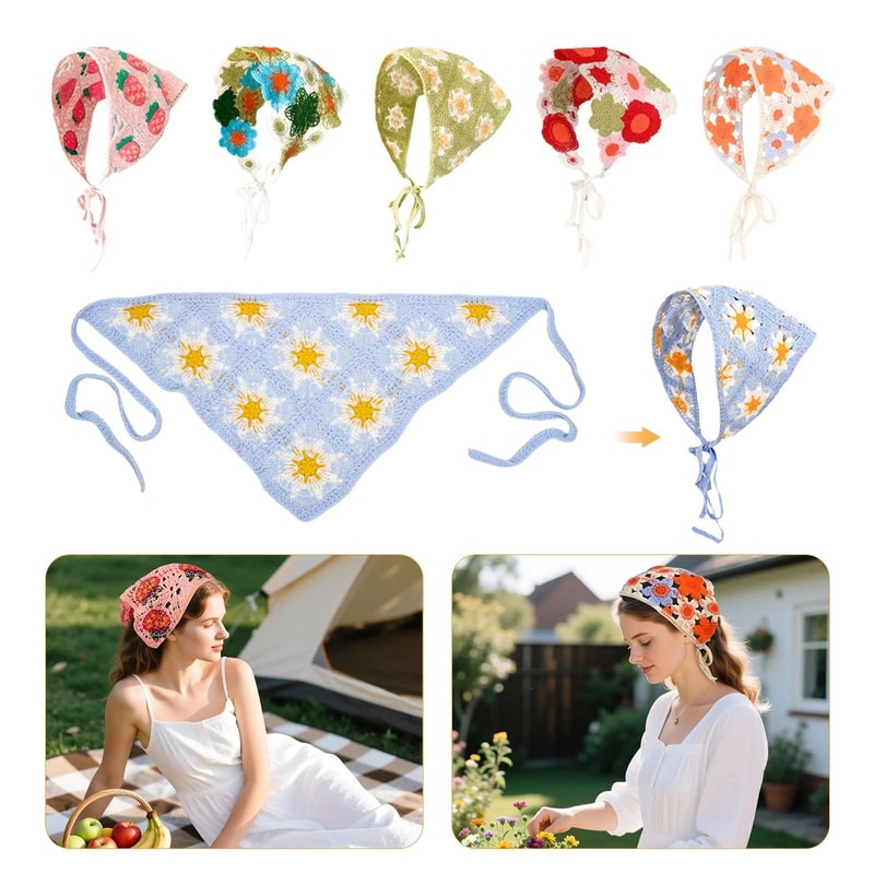 Women Braided Turban Headbands Set Comfortable Knitted Headwraps For Everyday Style 4