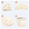 Round Hat Storage Box With Clear Window NonWoven Fabric Organizer With Zipper For Hats Scarves Mo 2
